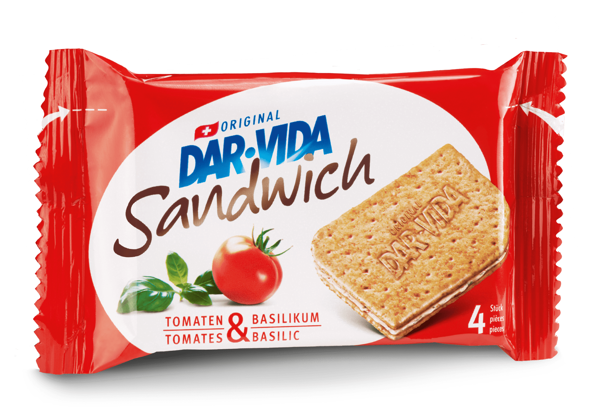 DAR-VIDA Sandwich Tomaten & Basilikum