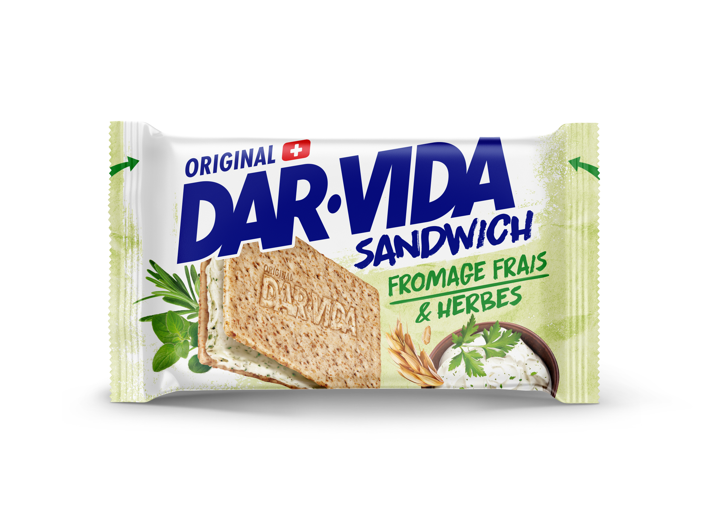 DAR-VIDA Sandwich Fromage Frais & Herbes